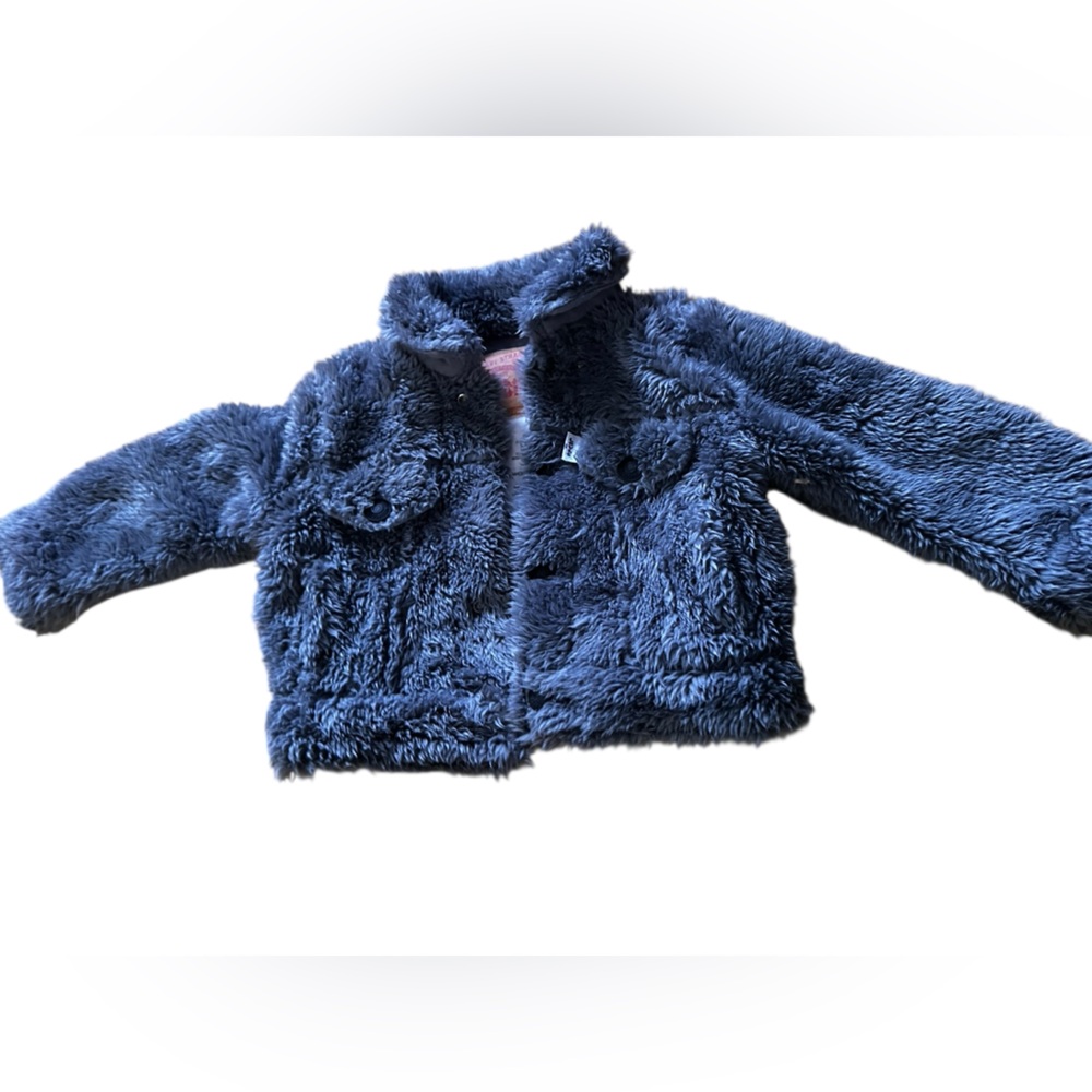 Levi's infant Fuzzy Blue Jacket size 6 months nwot